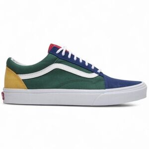Yacht Club Blue, Green, & Yellow Old Skool Color Block Vans